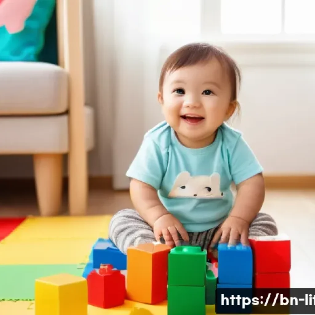 리투아니아에서 피해야 할 행동 - **A playful toddler playing with building blocks indoors.**
    `Prompt: A bright-eyed toddler sits ...
