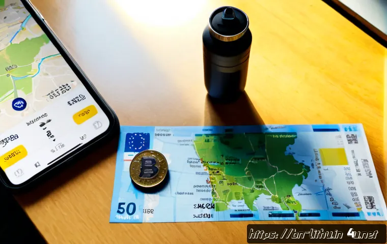 리투아니아 여행 경비 절약 팁 - Photorealistic travel budget planning scene for a Lithuania trip, a Bengali traveler at a tidy woode...